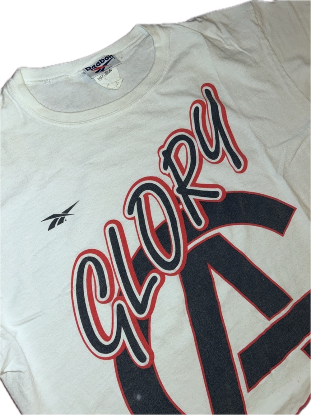 Vintage Reebok GA Glory ABL Faded Graphic Shirt Grunge Streetwear Basketball XL - Picture 2 of 11
